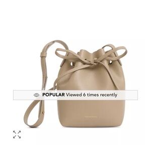 NWT Mansur Gavriel mini bucket bag warm grey